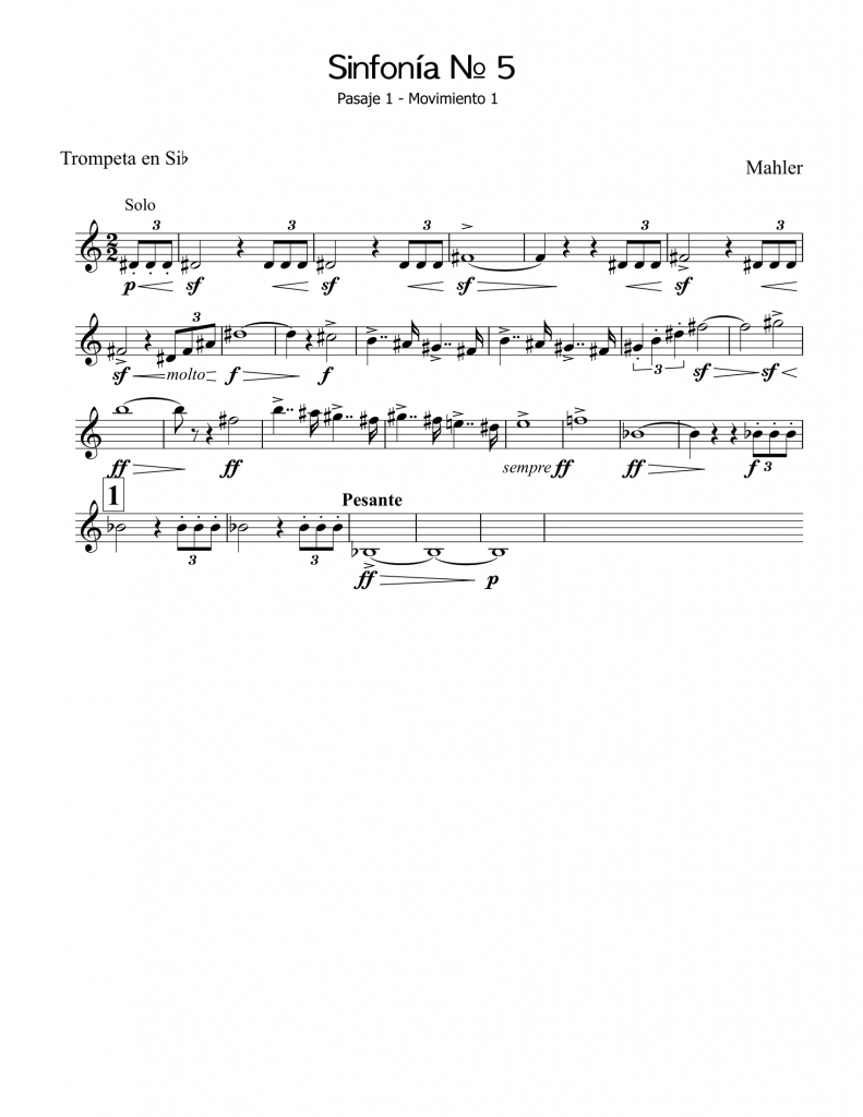 sinfonia 5 trompeta mahler